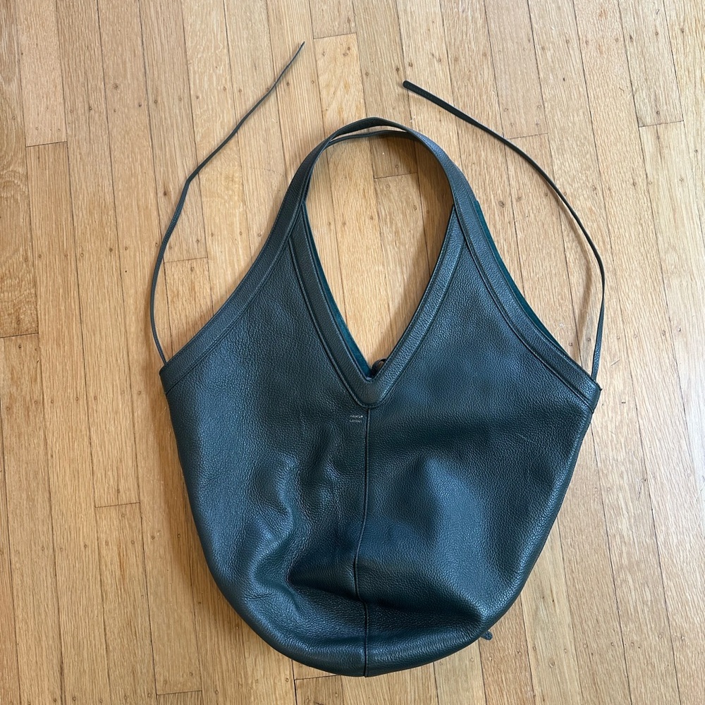 Mansur Gavriel Green M Hobo Bag with Crescent Shape